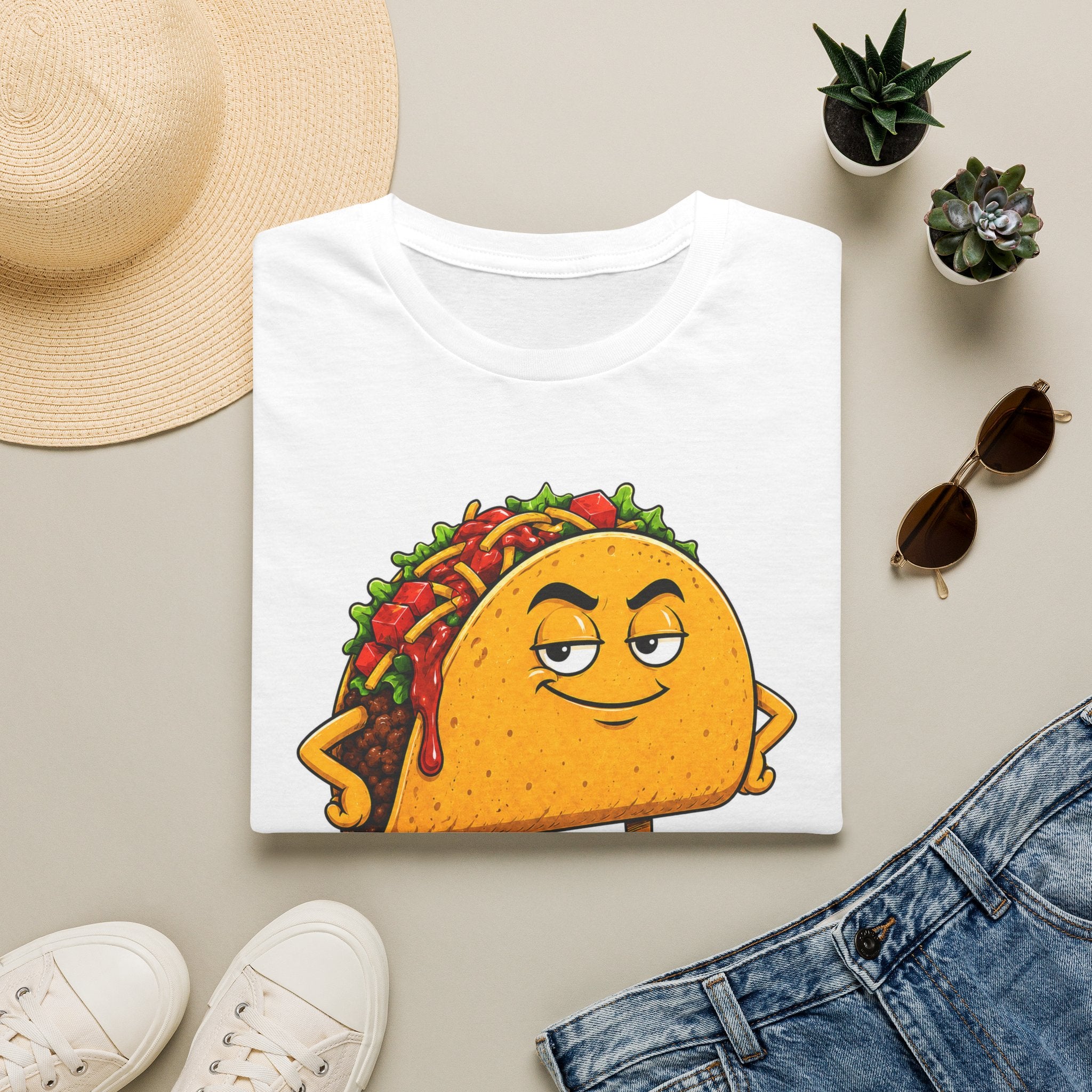 Too Saucy To Care Funny Taco Tee