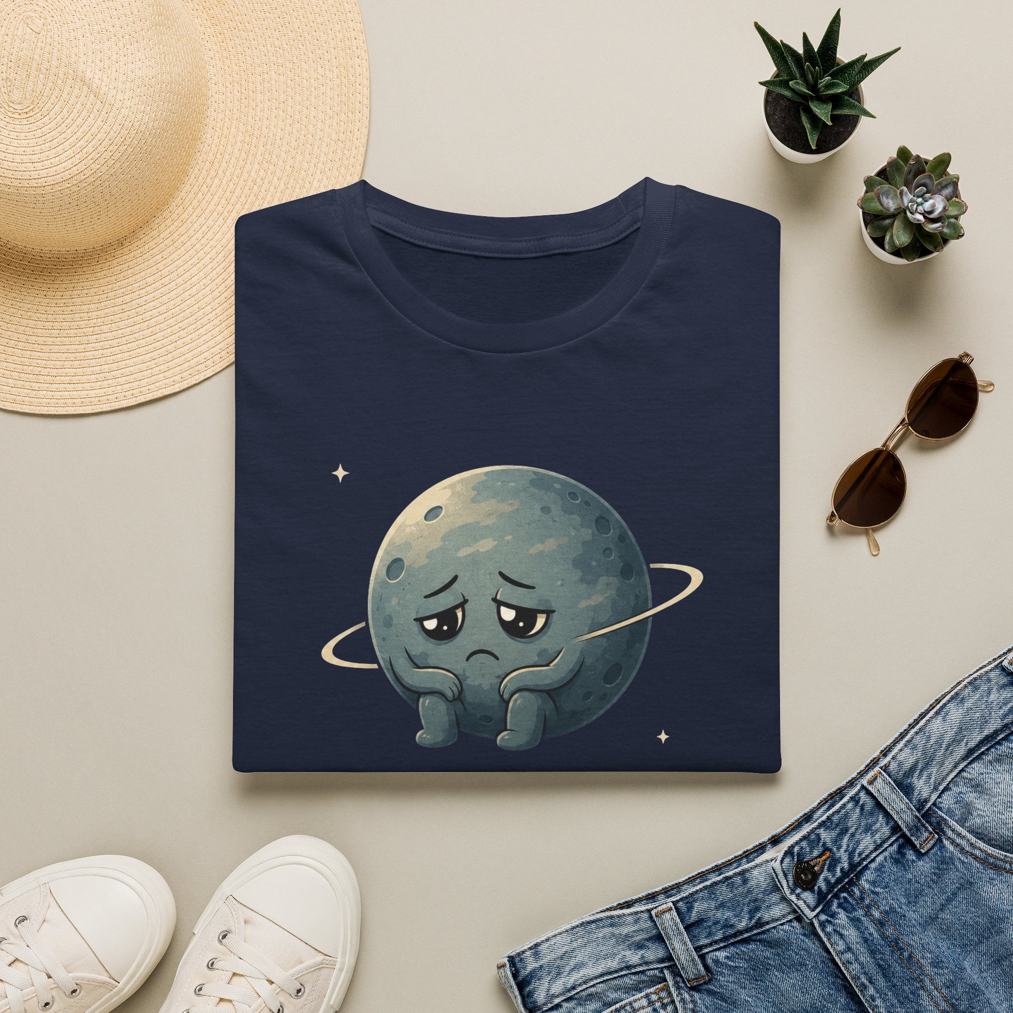 Sad Saturn Graphic Tee
