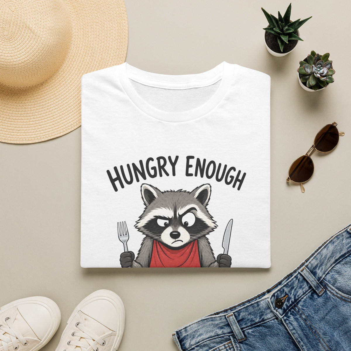 Hungry Enough Raccoon T-Shirt