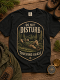 Do Not Disturb Touching Grass T-Shirt — Retro Outdoors Relaxation Tee