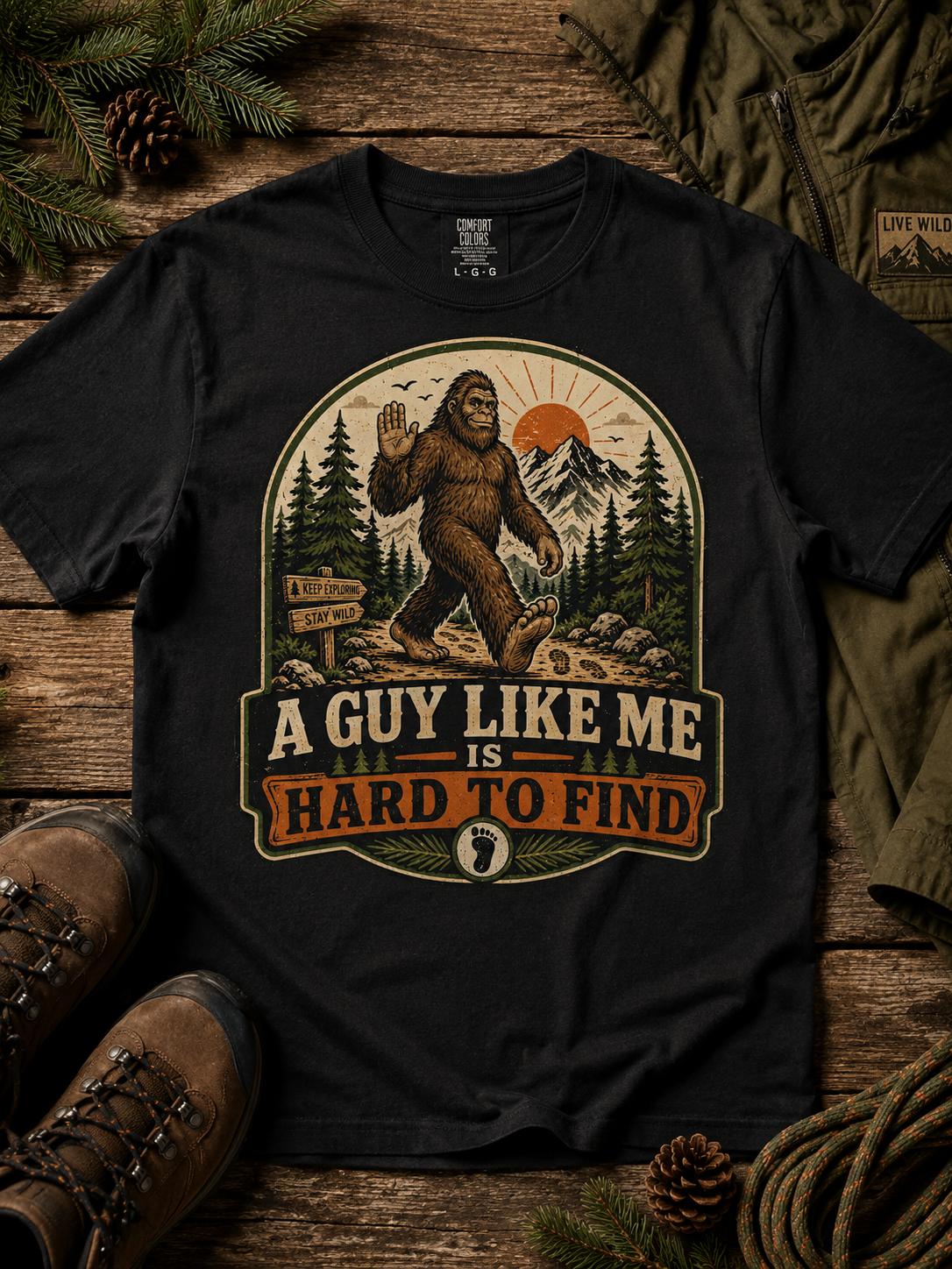 Sasquatch 'A Guy Like Me Is Hard to Find' Graphic T-Shirt