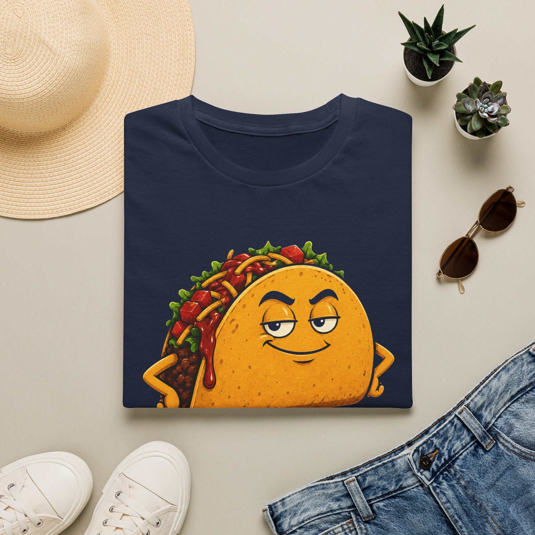 Too Saucy To Care Funny Taco Tee